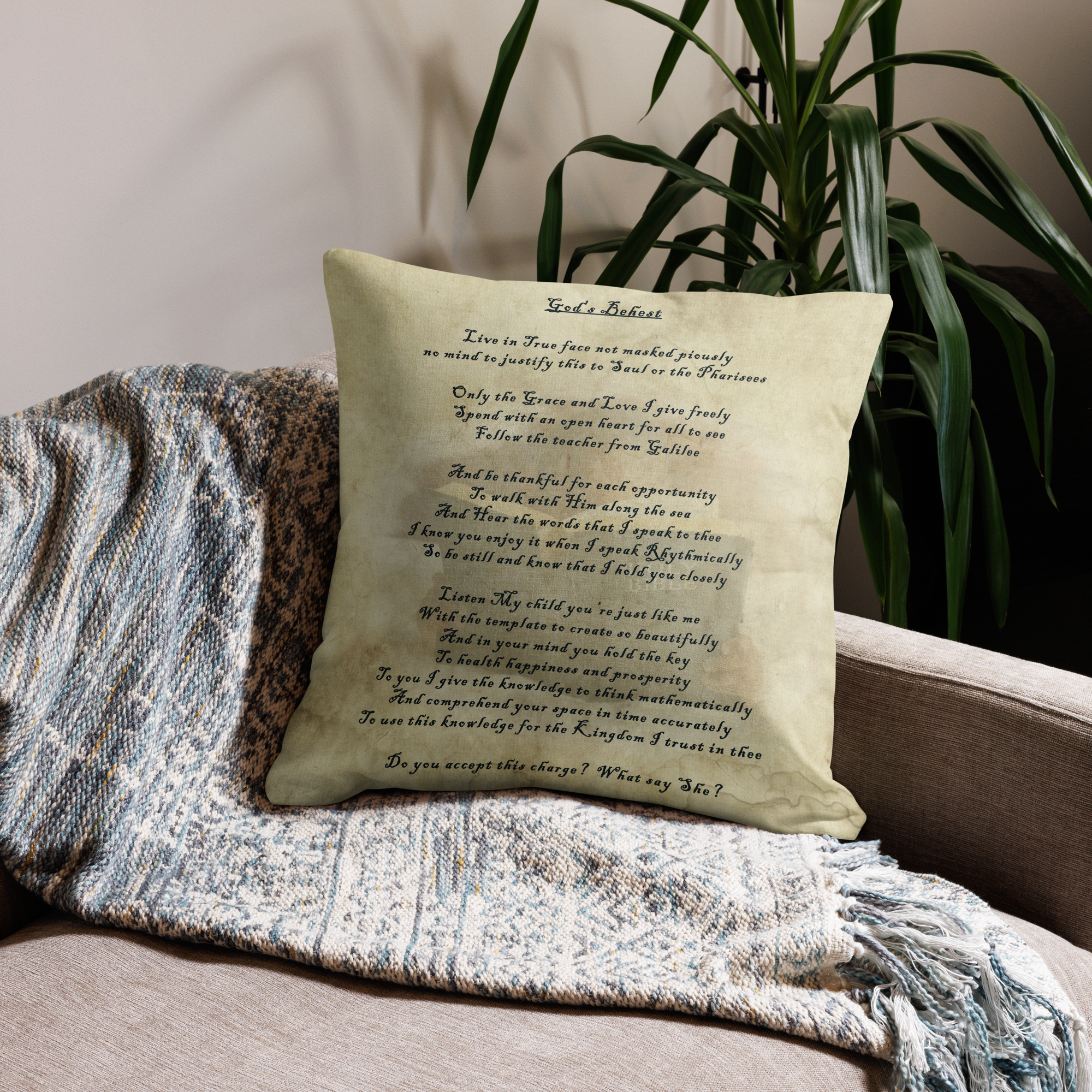 "God's Behest" M.I.N.D. Pillow - Image 2